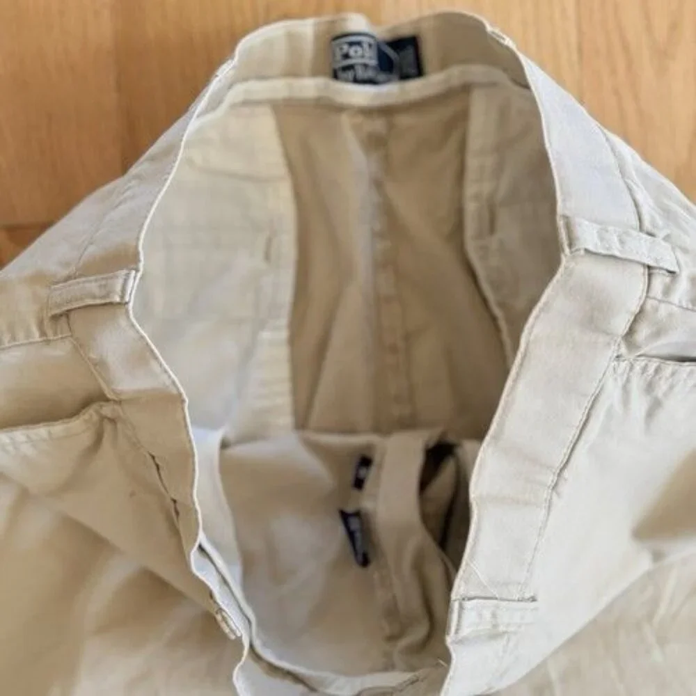 Polo Ralph Lauren Mens Khaki Shorts Lot of 4 Size 35
